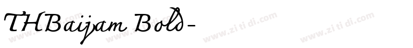 THBaijam Bold字体转换